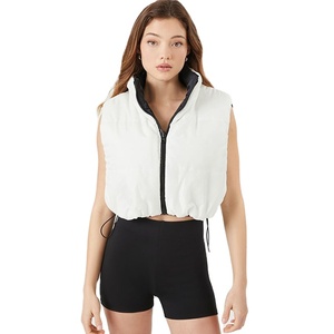 Chaqueta de invierno acolchada sin mangas para mujer, de punto transpirable con cremallera completa, novedad 2026, venta al por mayor OEM, gran éxito de ventas - Product Image 1