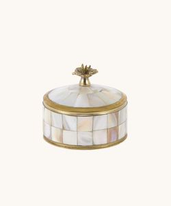 Hot Selling Mother of Pearl Trinket <b>Box</b> Set Jewelry Storage Round Organizer Decorative Luxury Home Decor <b>Gift</b> Case Item - Product Image 4