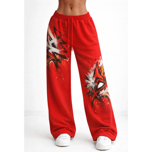 Pantalones deportivos para mujer, corte relajado, tela suave, perfectos para entrenamientos en el gimnasio, atuendos casuales y comodidad diaria. - Product Image 4