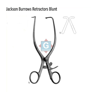 Rétracteur manuel JACKSON BURROWS 185 mm, à extrémité mousseuse, en acier inoxydable spécial, réutilisable, certifié CE, garantie à vie - Product Image 3