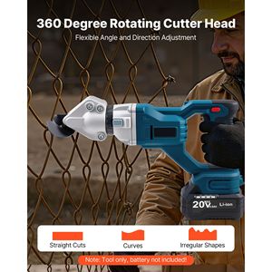 Cesoia per Metallo Senza Fili con Testa Girevole a 360 Gradi, 25000 RPM, Doppie Lame per Acciaio Zincato 18 GA - Product Image 5