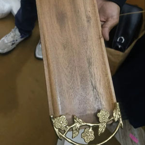 Bandeja de Madera de Haya Natural Resistente al Agua, Bandeja de Café de Acacia Mangium, Plato de Servir de Madera, Bandejas de Almacenamiento - Product Image 1