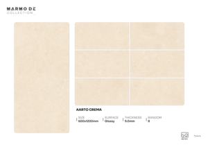 Carreaux de porcelaine brillants de qualité supérieure, format 600x1200, grand format, pour sols et murs, pour maisons de luxe, bureaux et intérieurs commerciaux. - Product Image 5