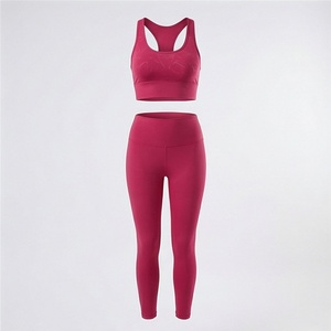 Latest Style <b>Low</b> MOQ Factory Direct Spandex Polyester Womens Yoga Set Gym Fitness Activewear Sports Apparel Garments - Product Image 1