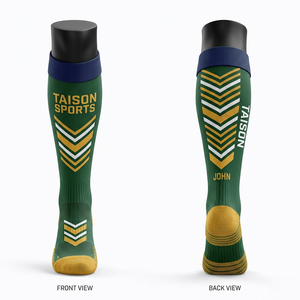 Women Floorball <b>Socks</b> 280 GSM Premium Polyester Spandex Breathable Knit Teal <b>Navy</b> Panel Design Custom Jacquard Logo <b>men</b> <b>socks</b> - Product Image 5