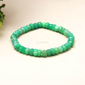 Natural Chrysoprase <b>Beaded</b> Bracelet Handmade Healing <b>Crystal</b> Stretch Bracelet Unisex Gemstone Bracelet Wholesale Jewelry Supplie - Product Image 2