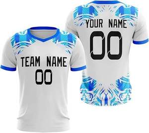 Maillot de football personnalisé pour hommes, tissu jacquard d'été, t-shirt polo, sublimation personnalisée, vêtements de football sur mesure - Product Image 3