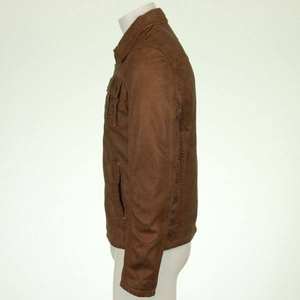 Blouson d'hiver en cuir unisexe grande taille personnalisé, imprimé, décontracté et tendance, avec col montant et motif patchwork color block - Product Image 5