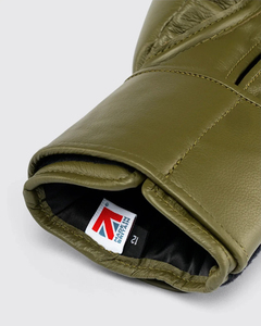 Nouveaux gants de boxe unisexes en cuir véritable, couleur olive personnalisée, légers, avec fermeture auto-agrippante réglable, pour l'entraînement et les combats - Product Image 5