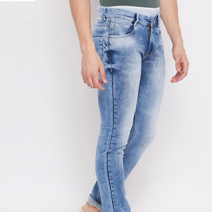 Jean décontracté pour homme, taille haute, coupe droite, 100 % coton, léger, respirant, séchage rapide, pour usage extérieur, faible MOQ - Product Image 3