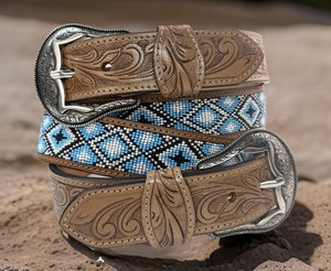 Casual Leather Women <b>Jean</b> <b>Work</b> Wear Belt Western Leather Stitching Tool Belt with Golden Buckle Lined Fancy Stitch Girls Belt - Product Image 4