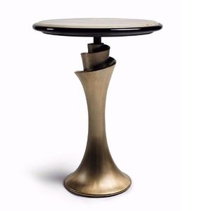 Table d'appoint moderne en aluminium de haute qualité, mobilier de qualité supérieure, table d'appoint en métal pour hôtel, maison, salon, ottoman, laiton - Product Image 3
