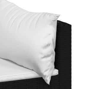 Set di 4 Pezzi in Rattan PE Nero per Patio, Set Compatto da Giardino - Product Image 6