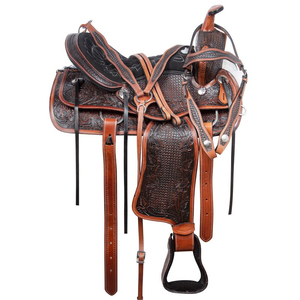 Couverture de selle de cheval western de haute qualité en cuir premium et coton, tailles et couleurs personnalisées, fabriquée au Pakistan, pour selle Visitor - Product Image 2