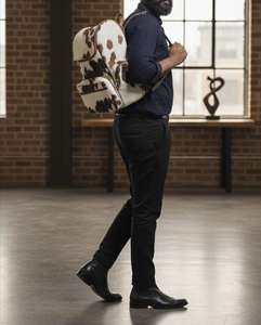 Sac à dos en cuir de vachette fait main avec fermeture éclair, design rustique vintage, capacité 20-35L, sac de voyage, sac d'école, sac pour ordinateur portable HNBP-0055 - Product Image 2