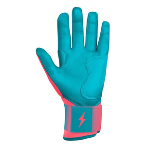 Gants de frappe pour le baseball et le softball pour adultes, en cuir, avec fermeture auto-agrippante, séchage rapide, respirants, personnalisables, ambidextres - Product Image 5