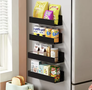 OEM/ODM Vietnam Magnetic Storage Rack – Multifunction Kitchen Refrigerator Side Hanging Organizer <b>Shelf</b> - Product Image 2