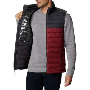 OARH INT INDUSTRY Men's Color Blocked Puffer Vest Stand Collar Waterproof Windproof Winter Outerwear Casual Sleeveless Waistcoat - Product Image 6