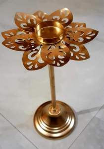Candelabro de Metal de Lujo para Decoración del Hogar, Candelabro de Latón Grande para Velas, Recipiente para Velas - Product Image 2