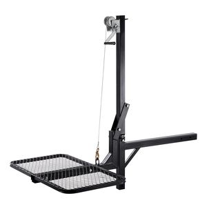 Sistema di Sollevamento per Cervi con Capacità di Carico di 300 Libbre, Piattaforma con Ricevitore da 2 Pollici, Verricello Elettrico Girevole a 360 Gradi - Product Image 1