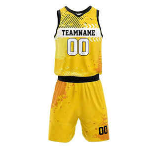 Uniforme de Baloncesto Sublimado de Secado Rápido al por Mayor, 100% Poliéster, Uniforme de Baloncesto para Hombre, Talla Grande - Product Image 3