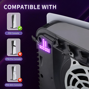 <b>For</b> PS5 Digital & Disc Edition Console RGB LED Logo <b>Light</b> Kit with 7 Colors and 40 Lighting Effects - Product Image 3
