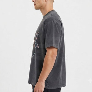 Camiseta minimalista con estampado reflectante para hombre, camiseta de algodón con cuello redondo, tela suave, ropa informal de calle, moda ligera, esencial para el día a día - Product Image 6