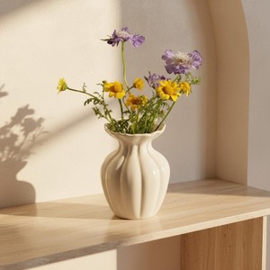 <b>Ceramic</b> Tabletop <b>Vase</b> Matte Finish Minimalist Design 8-16 Inches Height 4-8 Inches Width Exquisite Durable Flower Holder - Product Image 1