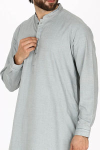 Ensemble Kurta Pyjama Homme Premium Tendance Coupe Slim Taille Personnalisée Fabricant de Vêtements Islamiques Qualité Export Faible MOQ - Product Image 2