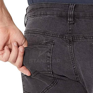 Shorts en jean sur mesure, légers et respirants, pour hommes adultes, de haute qualité, en promotion. - Product Image 5