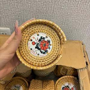 Set de table en rotin naturel tissé à la main |   Set de table écologique pour la cuisine et la salle à manger - Product Image 1