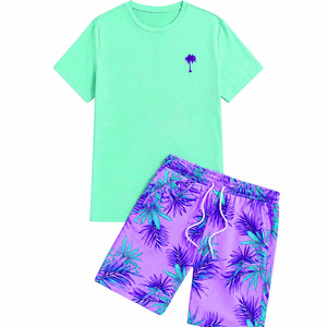 Collection thermique de t-shirts et shorts respirants pour hommes, style urbain, haute qualité, taille personnalisée, été, couleur unie, grandes tailles - Product Image 4