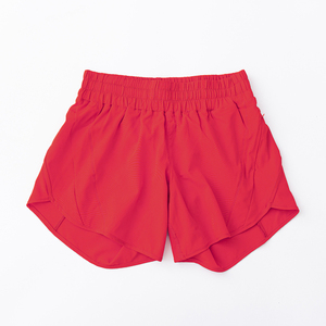 Shorts Deportivos de Punto para Mujer, Cintura Alta, Color Sólido, Secado Rápido, con Bolsillos, Cintura Elástica, Azul Claro - Product Image 2