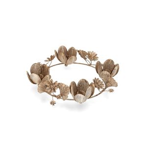 Gold Laurel Wreath Candle Holder Metal Taper Candelabra Table Centerpiece Christmas Wedding Party Luxury Home Decor <b>Candlestick</b> - Product Image 5