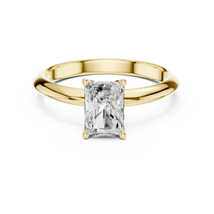 แหวนหมั้นเพชรทรงรัศมี 1 กะรัต เพชรเลี้ยงในห้องปฏิบัติการ ขายดี ทอง 14K พร้อมใบรับรอง IGI VS1 E สำหรับวันครบรอบแต่งงาน - Product Image 1