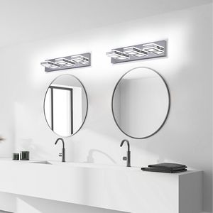 Modern LED 3-<b>Light</b> Bathroom <b>Vanity</b> <b>Lights</b> Dimmable Chrome Bath Wall Lighting for Over <b>Mirror</b> <b>Vanities</b> - Product Image 3