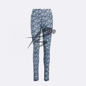 Nouveau Legging Fleurie Extensible Quadridirectionnel pour Femme, Imprimé par Transfert Thermique, Respirant, Anti-Bactérien, en Polyester/Spandex, Doux - Product Image 1