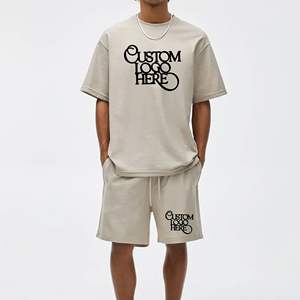 Listo para Enviar: Conjuntos a Juego de Camiseta y Pantalones Cortos 2026, Camiseta de Manga Corta y Pantalones Cortos para Hombre, Ropa Holgada de Moda Urbana - Product Image 4