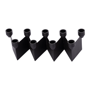 Portavelas de Hierro Zig-Zag de Alta Calidad y Durabilidad, Adorno Decorativo para Interiores del Hogar, Centros de Mesa para Bodas y Colección de Regalos - Product Image 1
