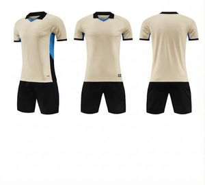 Uniforme de Fútbol Profesional Transpirable Antibacteriano, Jersey de Malla de Spandex/Poliéster, Pantalones Cortos de Secado Rápido, Cuello Redondo, Manga Corta - Product Image 1