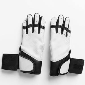 Nouveau noir blanc couleur combinaison longue manchette Baseball gants de frappe respirant léger confortable crochet boucle fermeture - Product Image 3