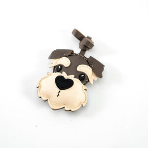 Genuine Leather Holder with Keyring Protective Case Cover Custom Logo Leather <b>Keychain</b> Wholesale - Product Image 2