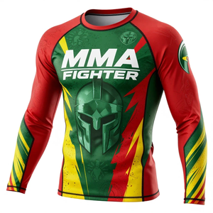Camiseta de Compresión MMA con Logotipo Personalizado de Primera Calidad, Diseño Sublimado para Jiu Jitsu, Ropa Deportiva para Exteriores - Product Image 4