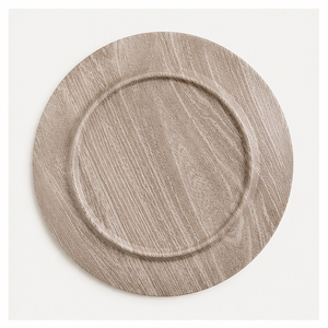 Assiettes de présentation rondes en faux bois rustique pour mariage, fête, événement, service de table, sous-assiettes en gros - Product Image 3