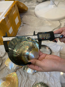 Elegante Plato de Nácar Negro, Pulido por Ambos Lados, Concha Natural, Artesanía Vietnamita, Plato Decorativo, Calidad de Exportación - Product Image 4