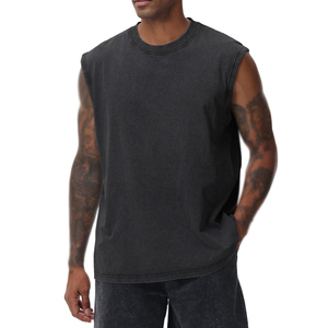 Camiseta sin mangas de primera calidad para hombre, corte holgado, ligera, transpirable, informal, para entrenamiento, para verano. - Product Image 3