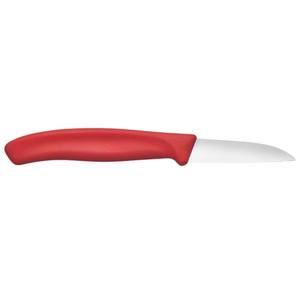 Cuchillos de pelar con mango rojo, cuchillos de cocina de acero inoxidable con hoja afilada para pelar, cortar y decorar frutas y verduras - Product Image 3