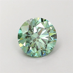 Diamante Redondo de 1.25 Ct, Verde Intenso, Cultivado en Laboratorio, Certificado por IGI, Claridad SI1, Pulido EX, Diamante Suelto para Joyería Fina Personalizada - Product Image 1