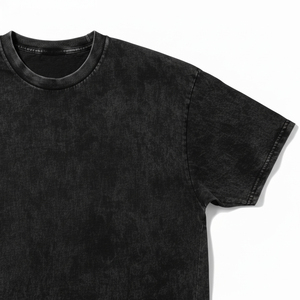 เสื้อยืดโอเวอร์ไซส์สีขาวดำเรียบง่าย ผ้าฝ้าย 100% นุ่ม ระบายอากาศดี ใส่สบายทรงหลวม แขนสั้น เสื้อยืดลำลองสำหรับผู้ชาย - Product Image 4