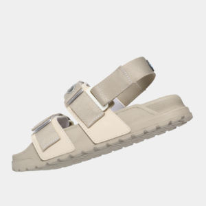 Sandalias Ligeras de Nailon, Cómodas, con Punta Abierta, Cierre de Velcro, Plataforma Cruzada Informal, Color Beige - Product Image 6